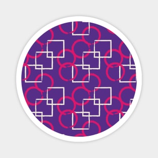 Square and Circle Seamless Pattern 017#001 Magnet
